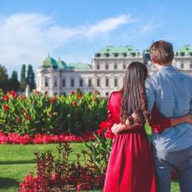 Wenen: privé-fotoshoot in de tuinen van Slot Belvedere