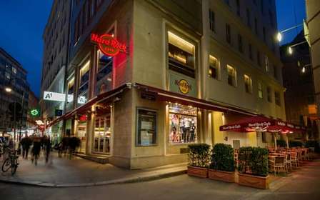 Wenen: Hard Rock Cafe met vast menu voor lunch of diner