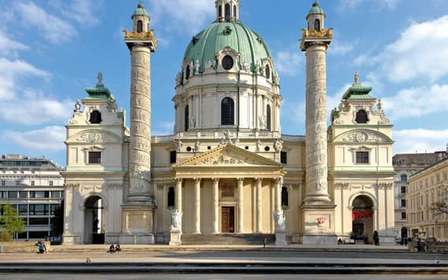 Wenen: Karlskirche toegangsbewijs met panoramaterras