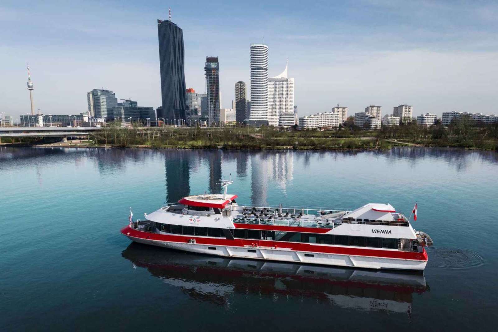 Wenen: 2-uur durende Donau Panorama Tour (alleen rondvaart)