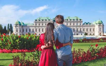 Wenen: privé-fotoshoot in de tuinen van Slot Belvedere