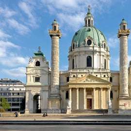 Wenen: Karlskirche toegangsbewijs met panoramaterras