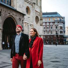 Wenen: privéshootshoot in de oude stad + video-optie