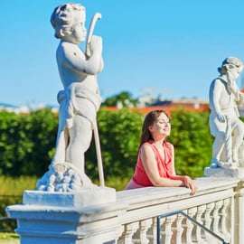 Wenen: privé-fotoshoot in de tuinen van Slot Belvedere