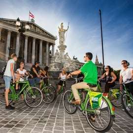 Wenen op de fiets 3 uur durende alles-in-één stadsrondleiding in het Engels