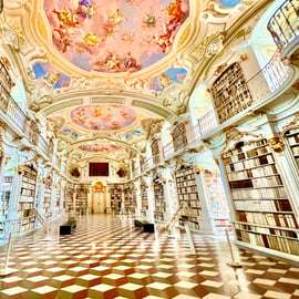 Wenen: dagtour met gids naar de abdij van Admont, de bibliotheek en Hallstatt